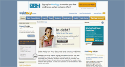 Desktop Screenshot of debthelp.com